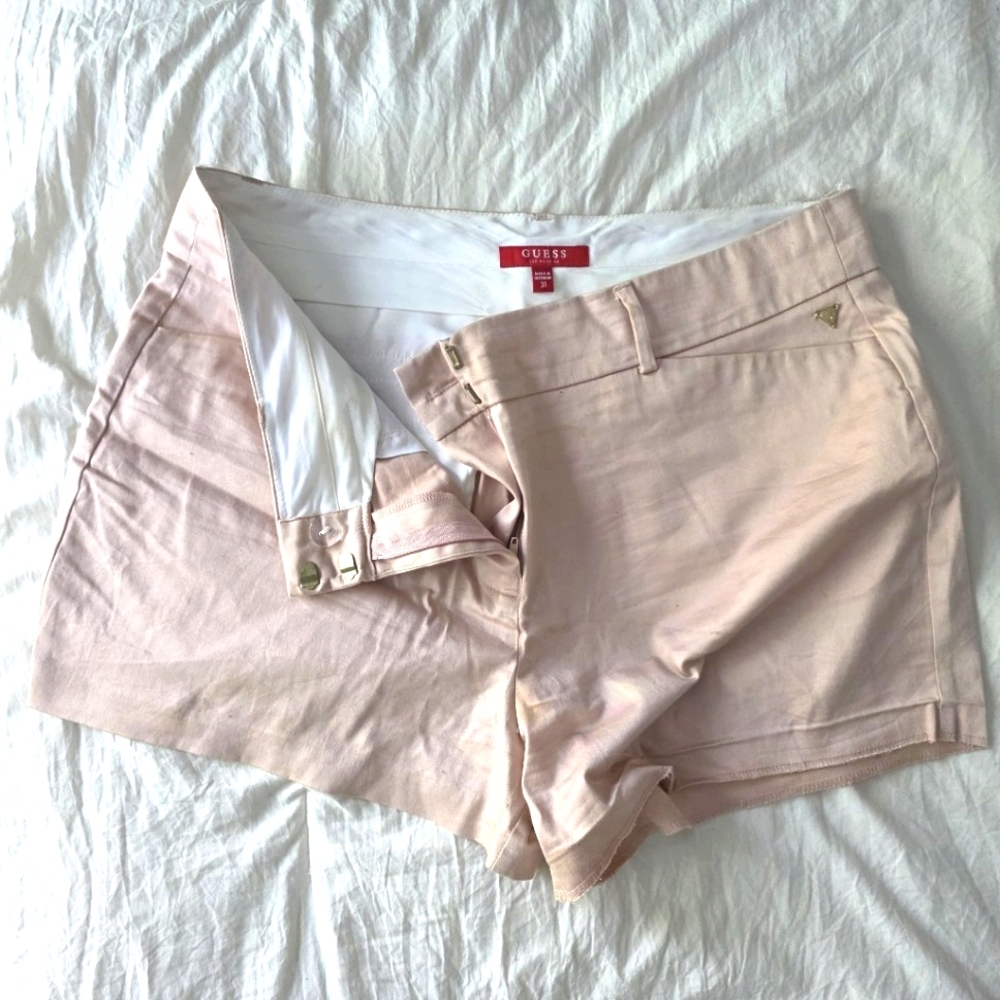 GUESS Pink Tailored Shorts 31